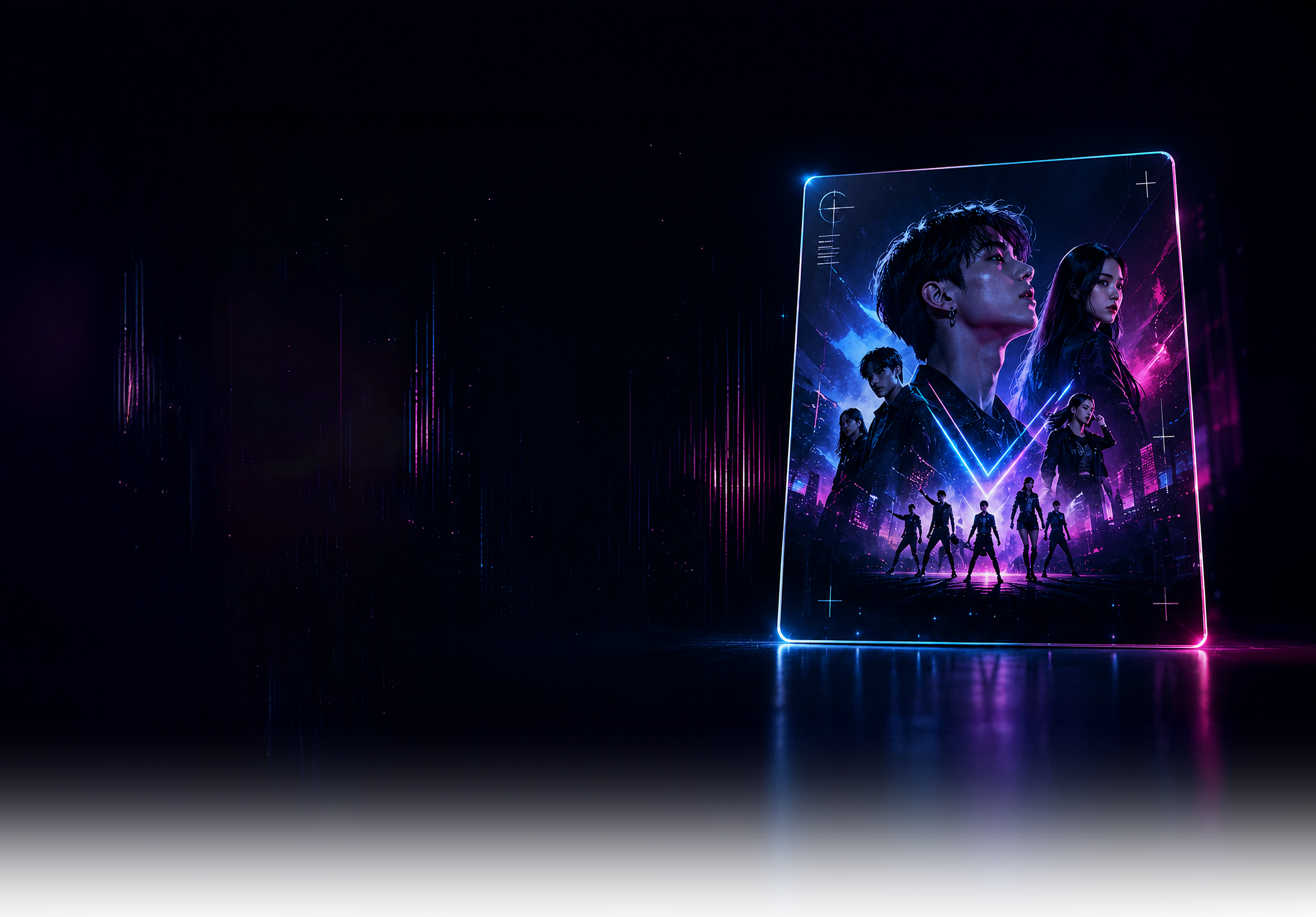 NEXT STAGE background with performers